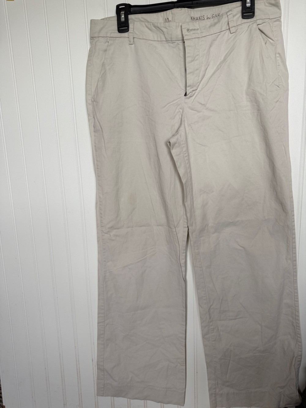 GAP 10 ladies wide leg Chinos in Light Beige